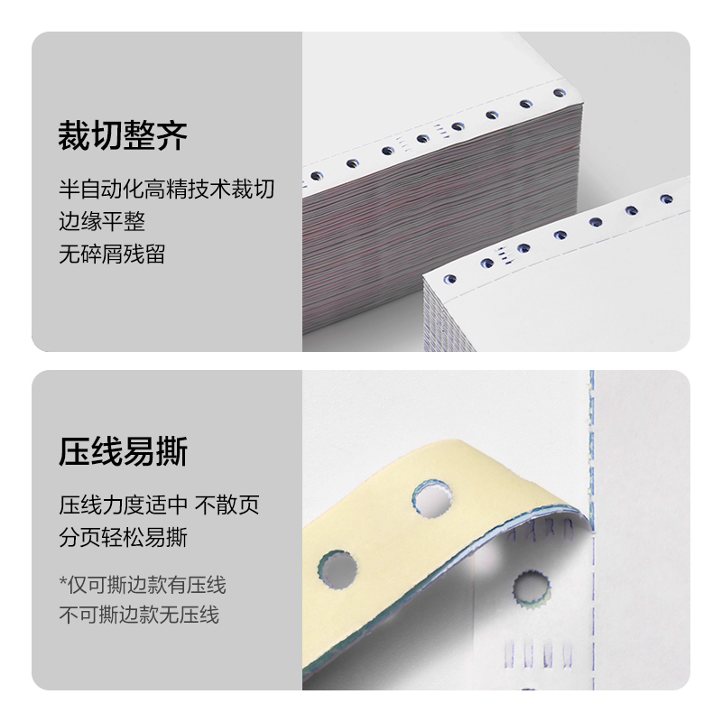 大众娱乐莱茵河L241-2电脑打印纸(1/3CS彩色撕边)(1000页/盒)