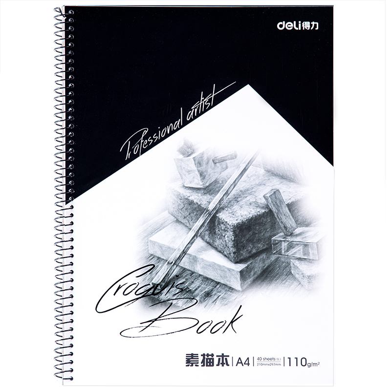 大众娱乐7698美术纸本A4-110g-40页(蓝)(本)