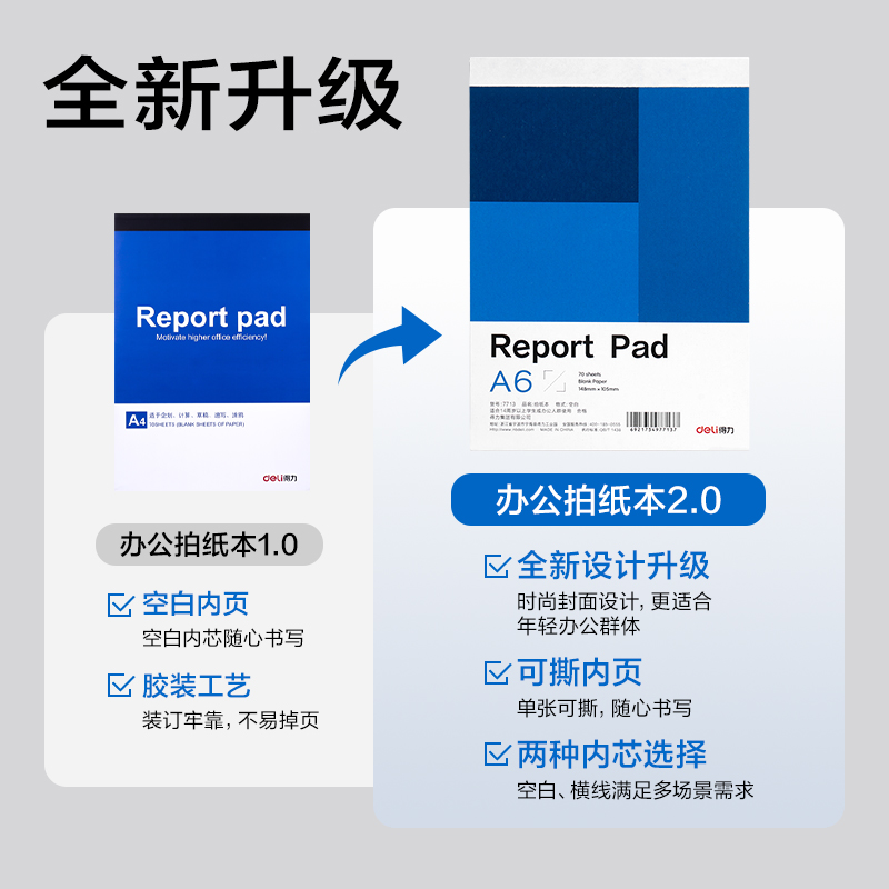 大众娱乐7713办公拍纸本-A6 70张(空缺)(本)