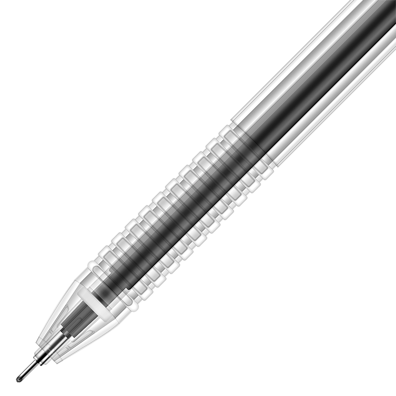 大众娱乐33205中性笔0.5mm半针管(黑)(12+12/卡)