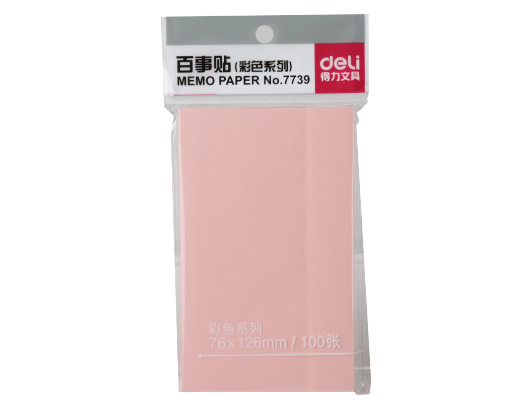 大众娱乐7739记事贴(红)76*126mm(包)