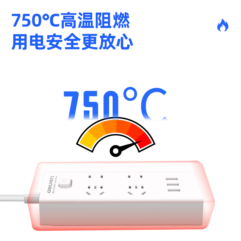 大众娱乐18281插座_2+2+3A_2米_彩盒(白)(个)