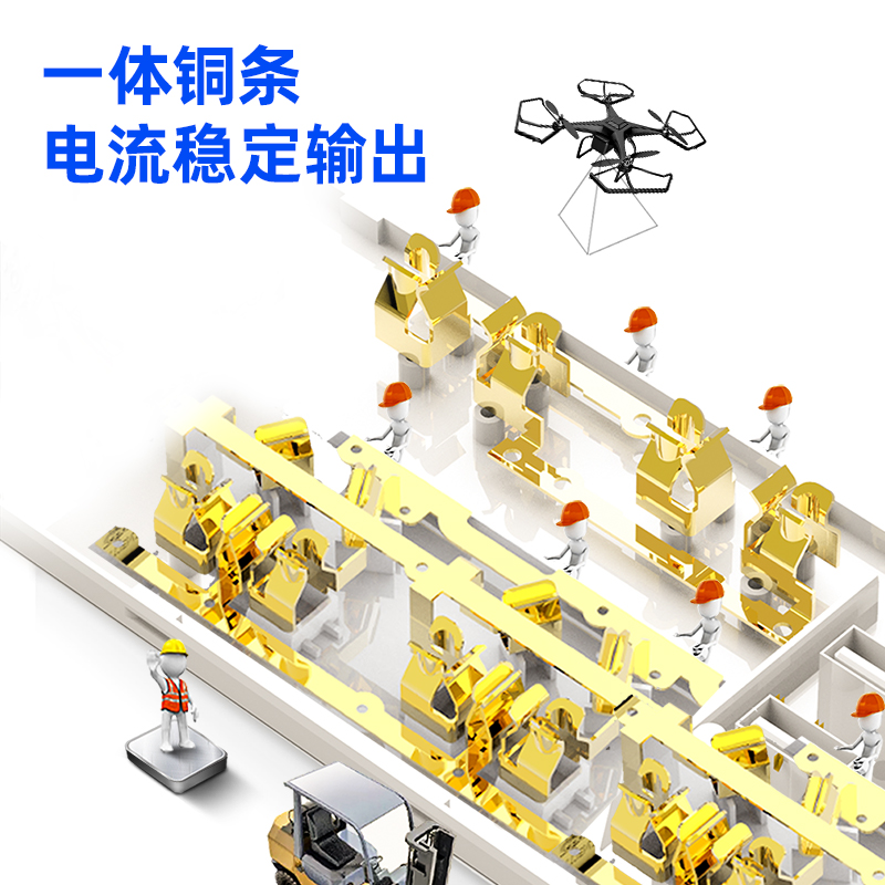 大众娱乐18283插座_3+3+3A_2米_彩盒(白)(个)