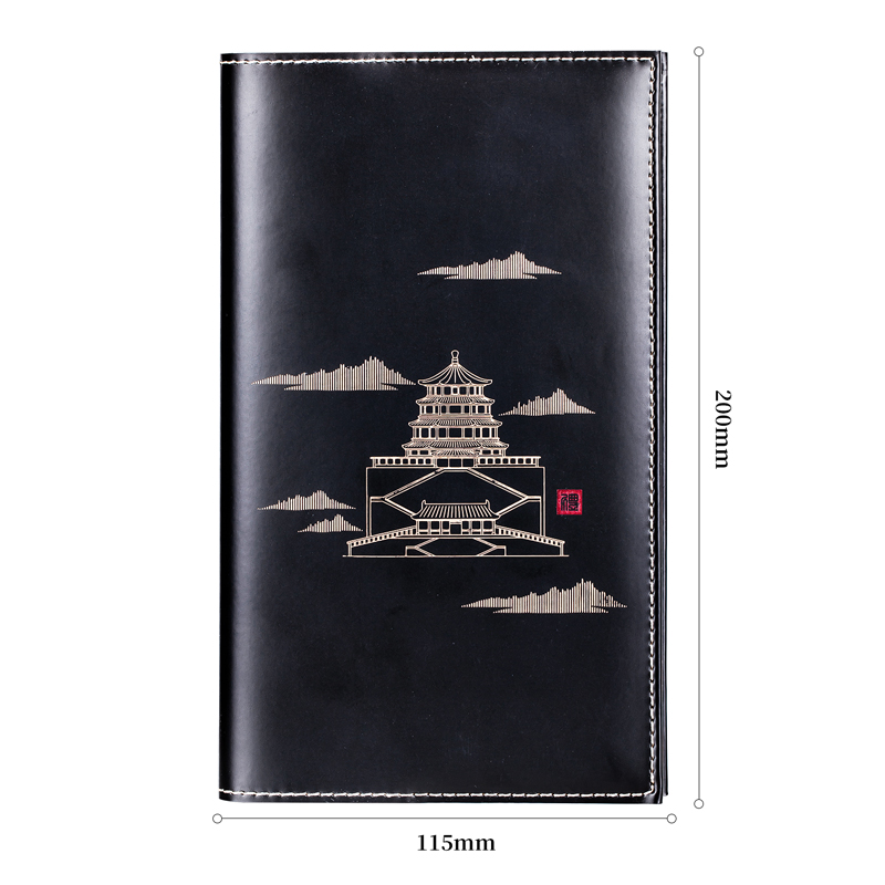 大众娱乐SZ623颐和园基础手账本48k-190mm*105mm（黑）