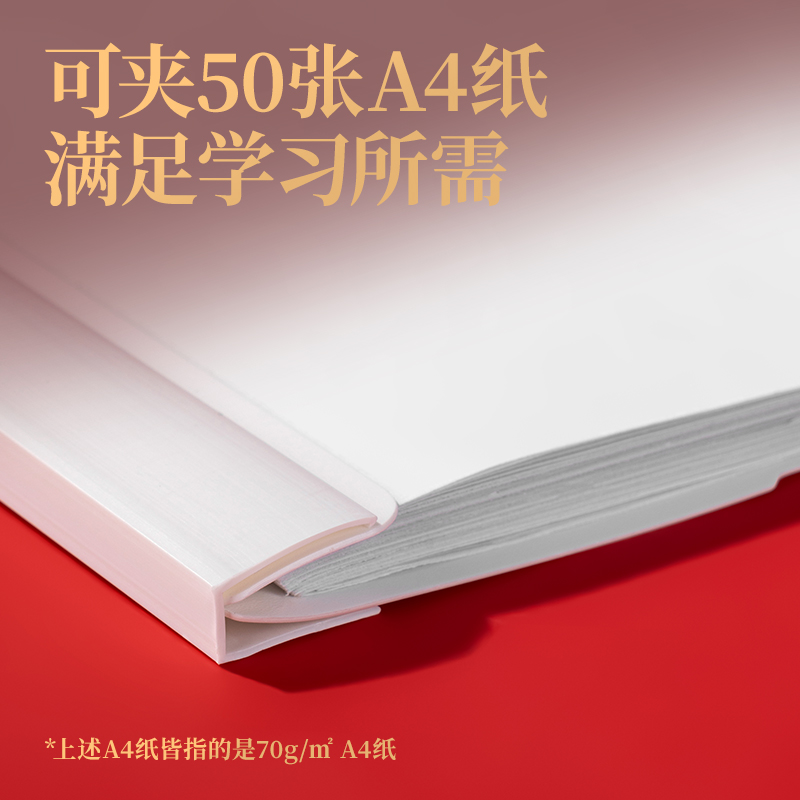 大众娱乐PP680_A3连中三元长杆旋转报告夹(白)(个)