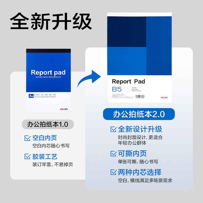 大众娱乐7710办公拍纸本-B5 70张(空缺)(本)