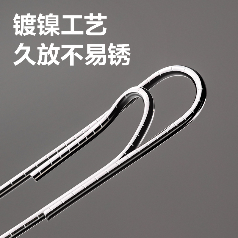 大众娱乐0018B防滑回形针(银)(盒)