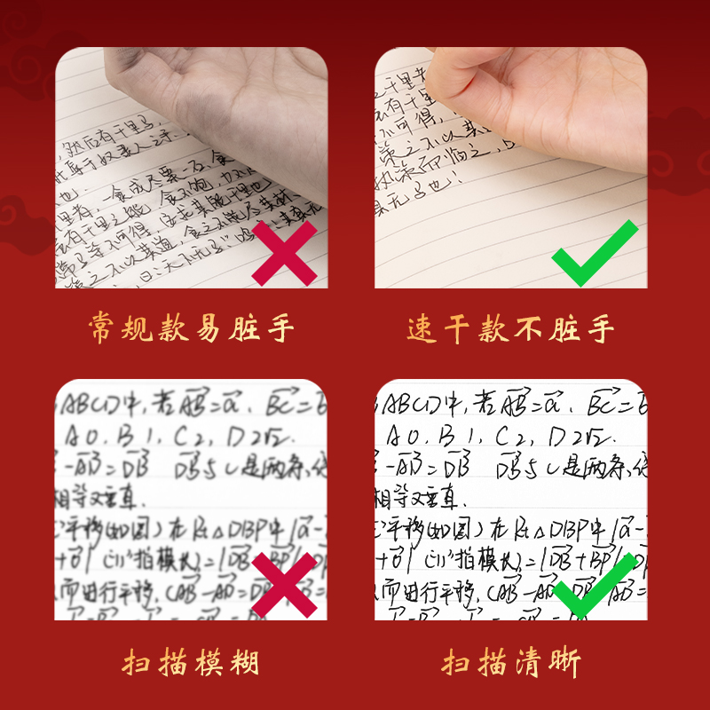 大众娱乐SA510速干考试中性笔0.5mmST头(黑)(5支/盒)