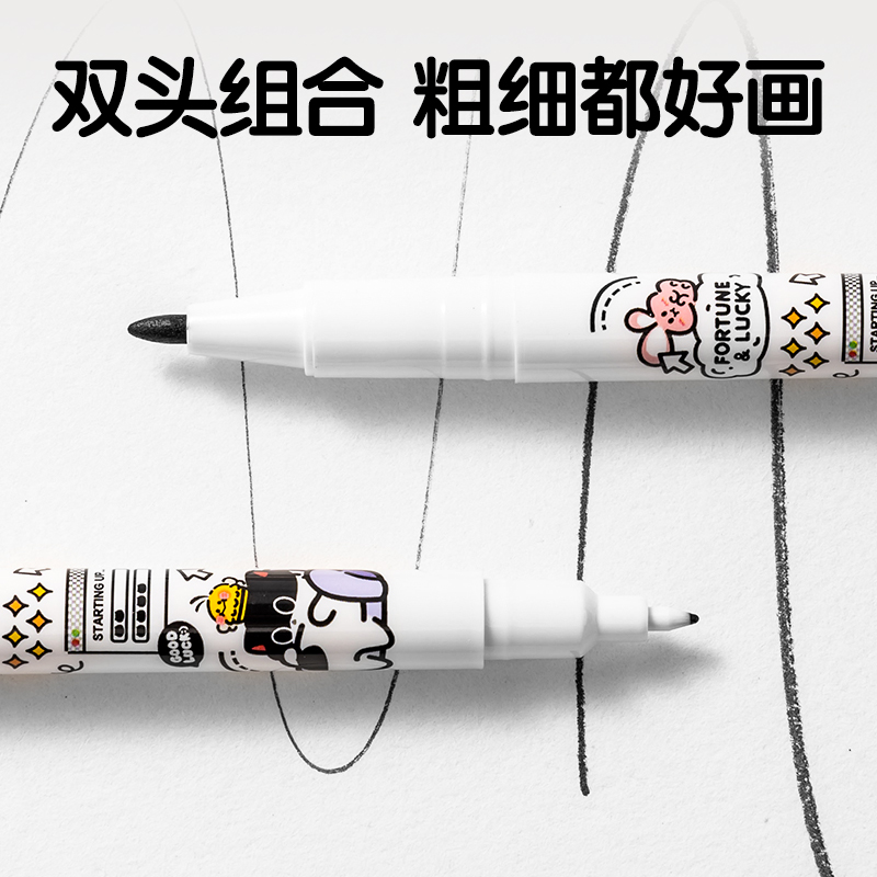 大众娱乐SN210三顾喵庐水性勾线笔(黑)(6支/盒)