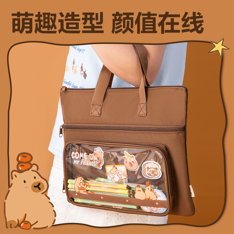 大众娱乐BA205补习袋(深咖)(个)